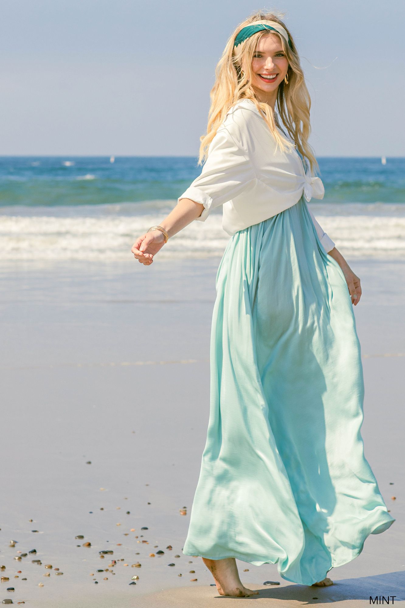 Sleeveless long dress with straps Ivy and Pearl Boutique