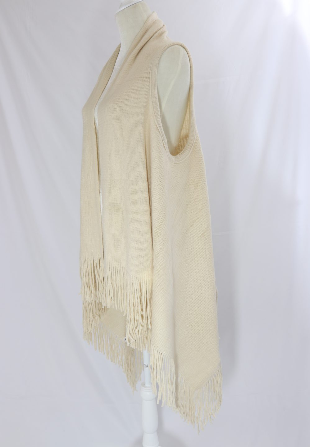 Solid fringe knit vest Ivy and Pearl Boutique