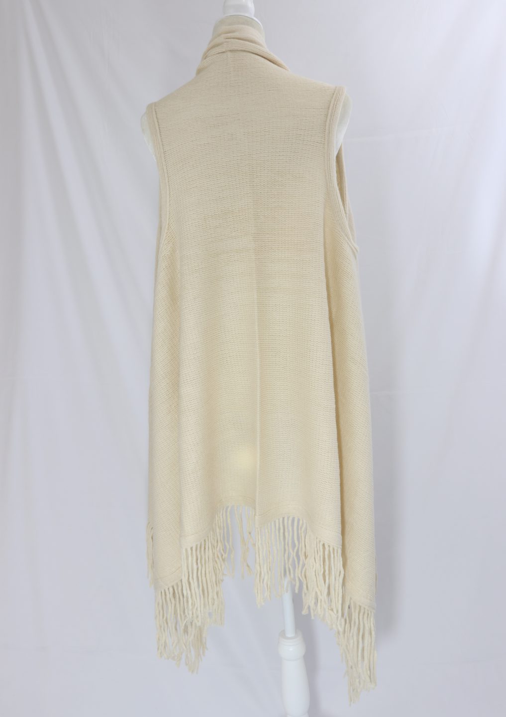Solid fringe knit vest Ivy and Pearl Boutique