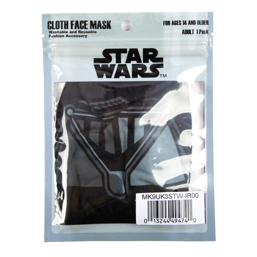 Star Wars Darth Vader Face Mask - Star Wars licensed Adult Size Adjustable Face Mask/Cover Ivy and Pearl Boutique