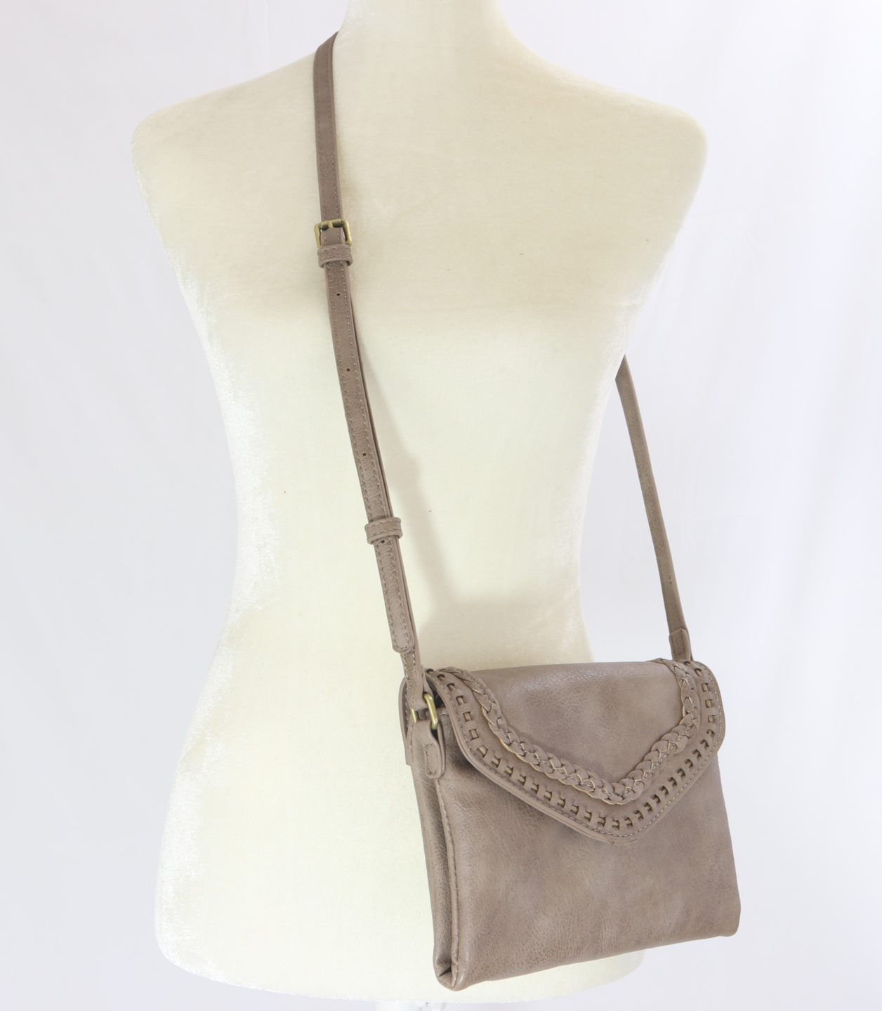 Street handbag with buckle strap Ivy and Pearl Boutique