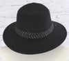 Stylish wool cloche hat with tucked tie rope  Ivy and Pearl Boutique