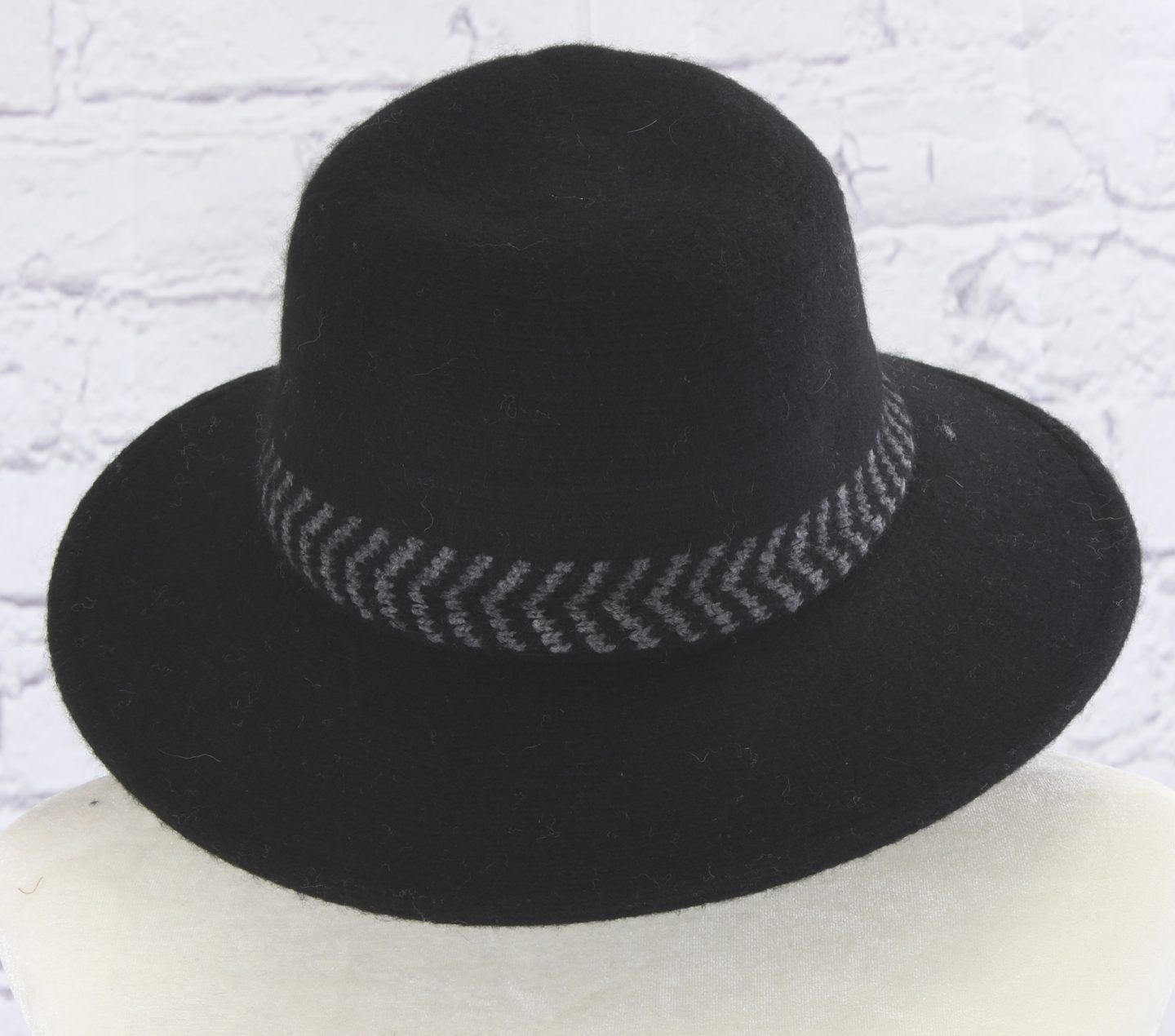 Stylish wool cloche hat with tucked tie rope Ivy and Pearl Boutique