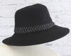 Stylish wool cloche hat with tucked tie rope  Ivy and Pearl Boutique