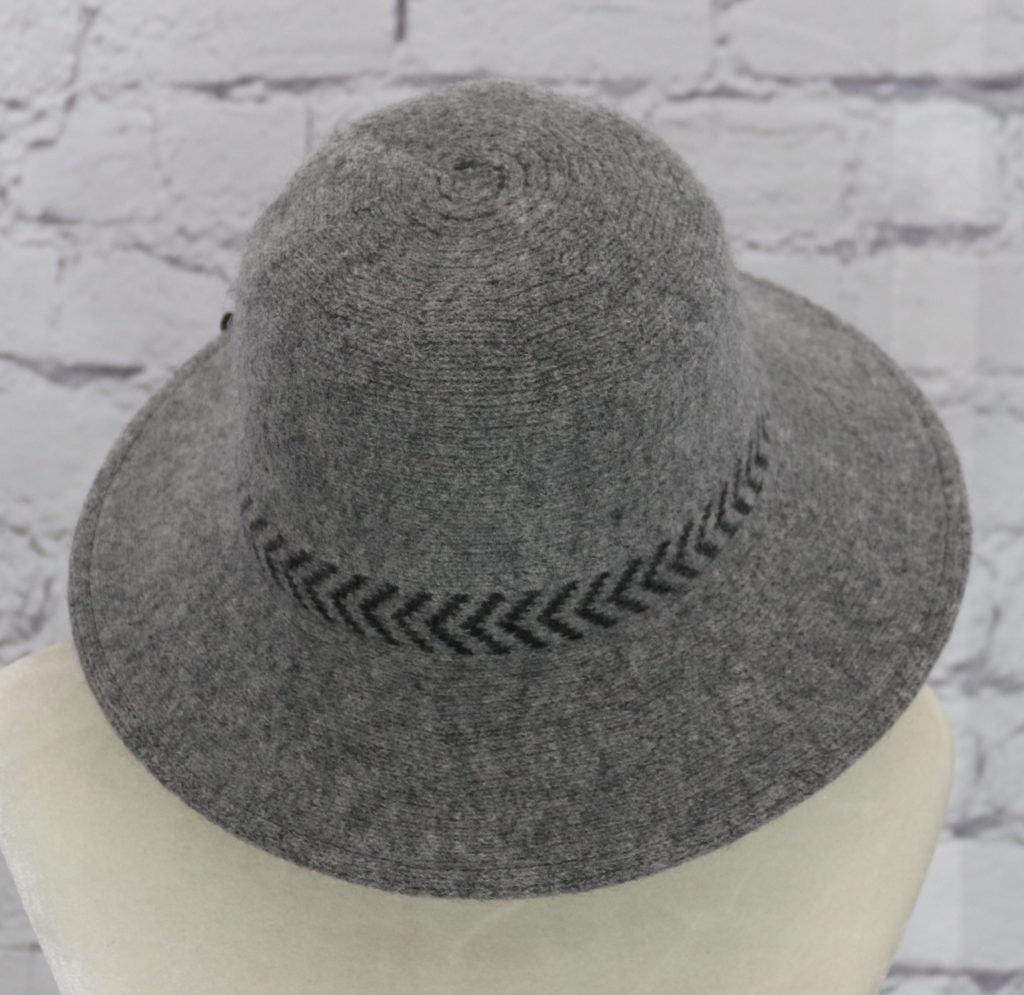 Stylish wool cloche hat with tucked tie rope Ivy and Pearl Boutique
