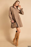 Subtle puff sleeves button front dress  Ivy and Pearl Boutique   