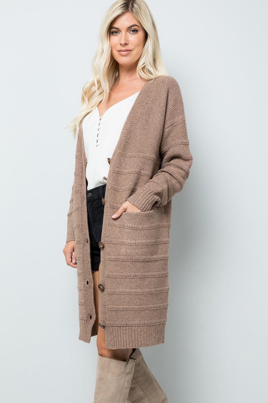 Sweet Lovely Midi Sweater Cardigan Ivy and Pearl Boutique