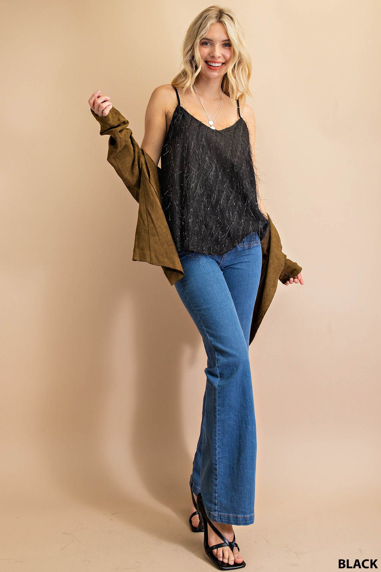 Textured fabric cami top Ivy and Pearl Boutique