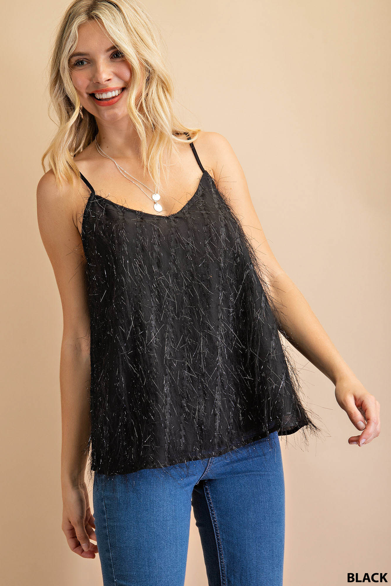 Textured fabric cami top Ivy and Pearl Boutique