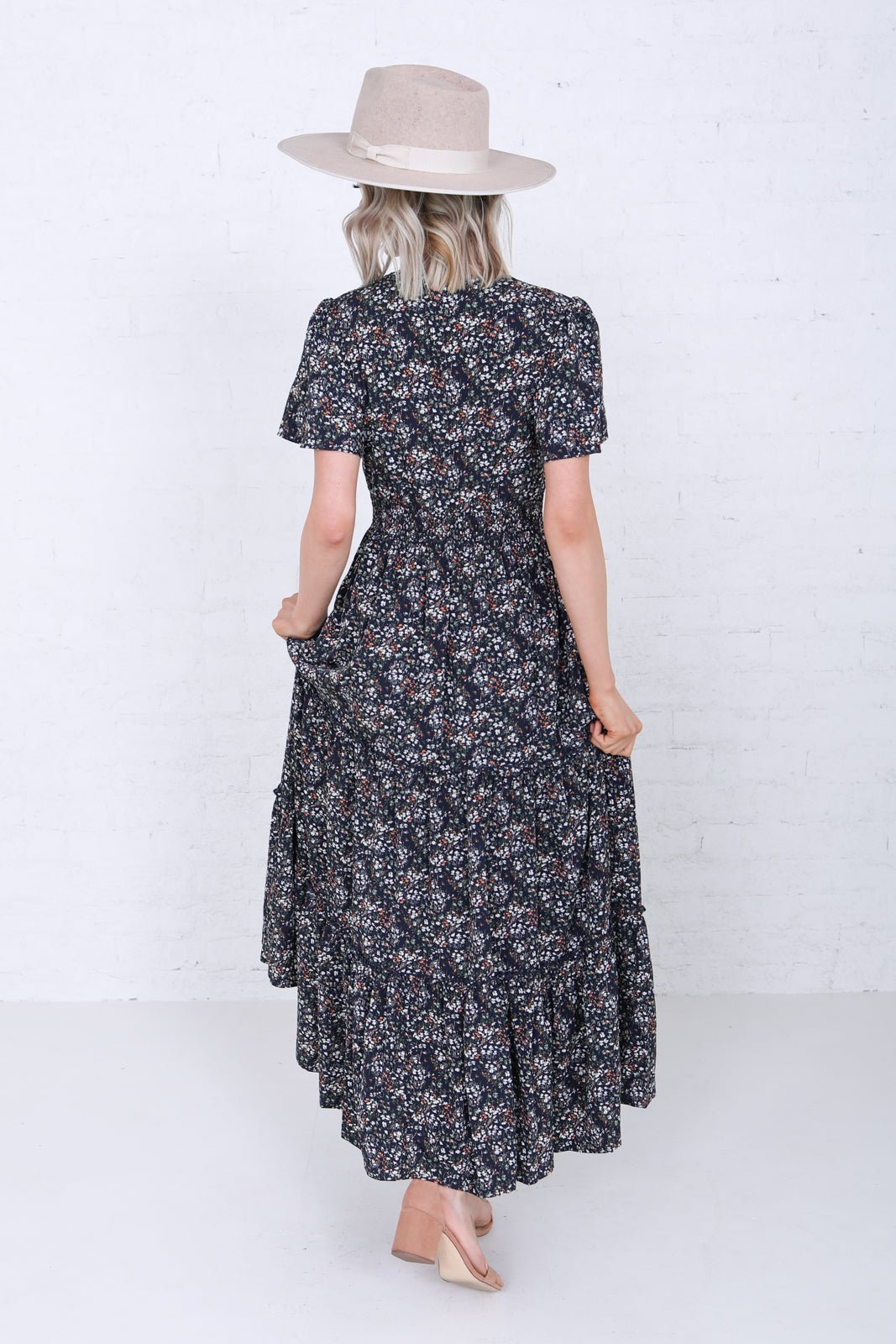 The Eden in Navy Orchard Ivy and Pearl Boutique