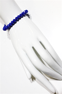 Faceted 7mm crystal beaded bracelet Ivy and Pearl Boutique