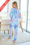 Tie Dye Loungewear Set - Knit Two Piece Longsleeved loungewear  Ivy and Pearl Boutique