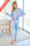 Tie Dye Loungewear Set - Knit Two Piece Longsleeved loungewear  Ivy and Pearl Boutique