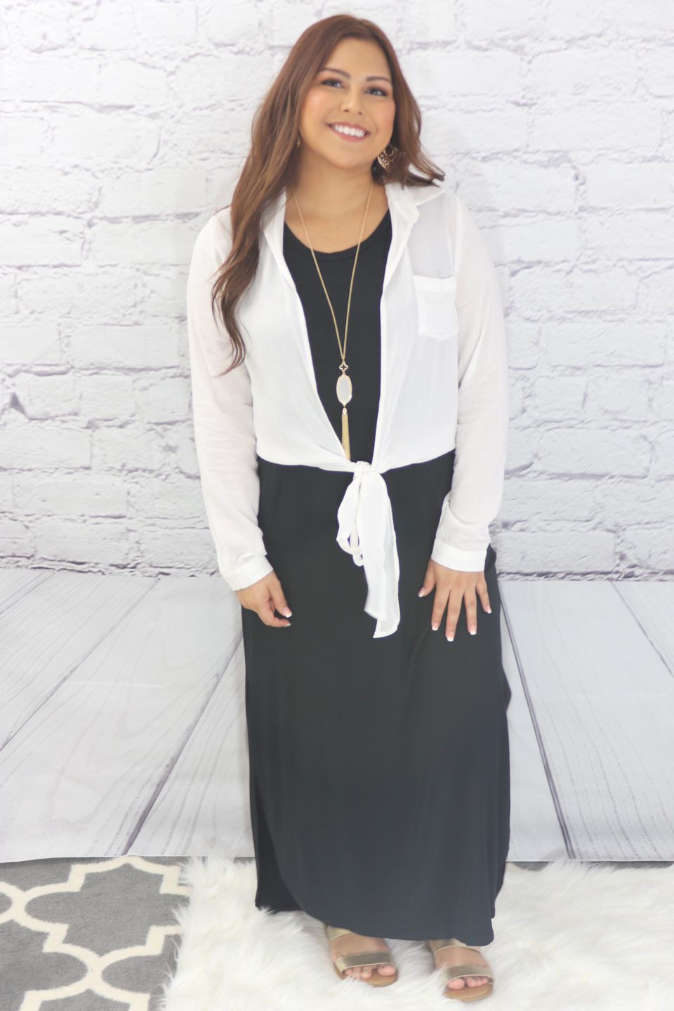 Tie front/back blouse Ivy and Pearl Boutique