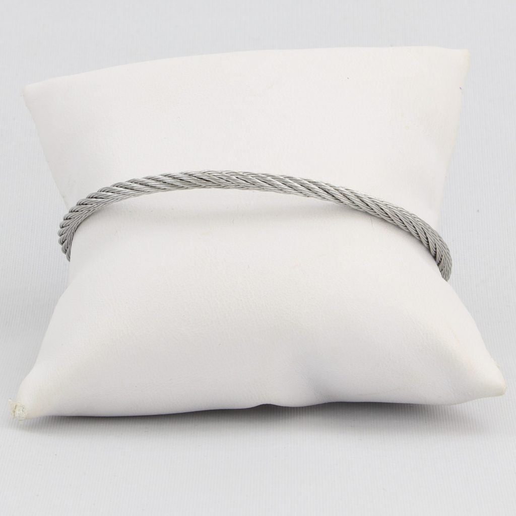 Twisted cable cuff bracelet with magnetic clasp Ivy and Pearl Boutique