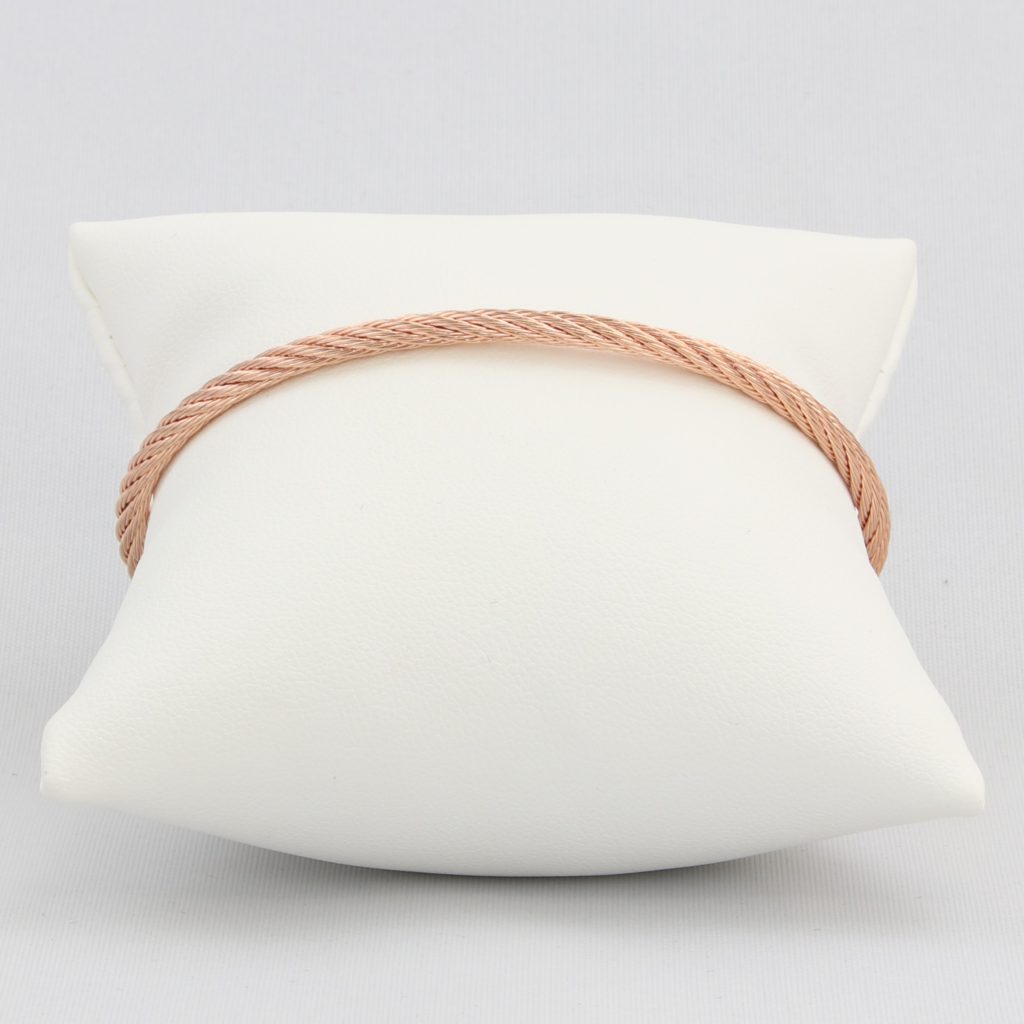 Twisted cable cuff bracelet with magnetic clasp Ivy and Pearl Boutique