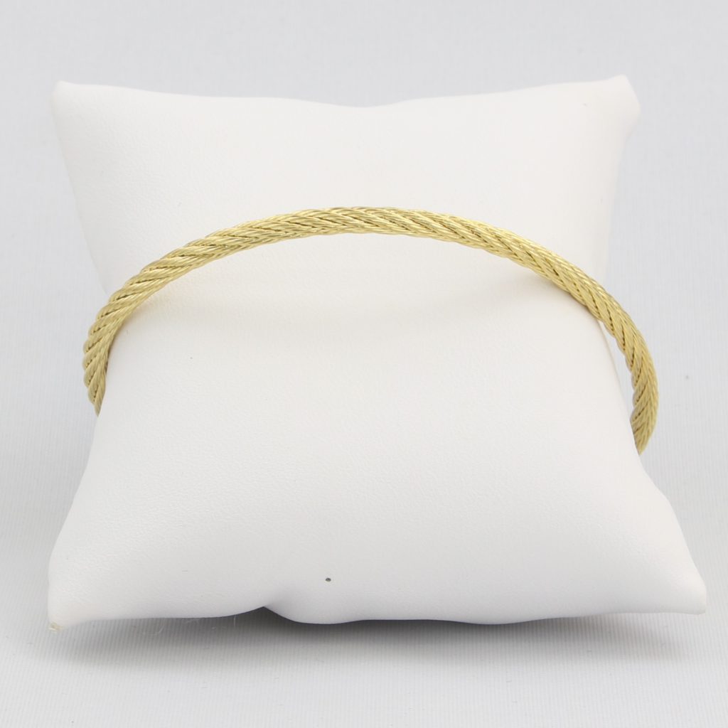 Twisted cable cuff bracelet with magnetic clasp Ivy and Pearl Boutique