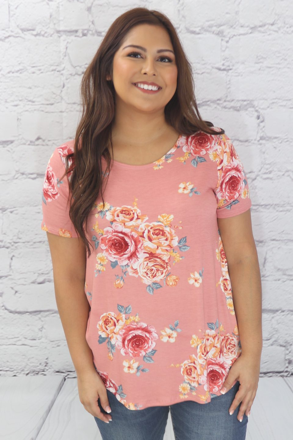 Twisted open-back floral print top Ivy and Pearl Boutique
