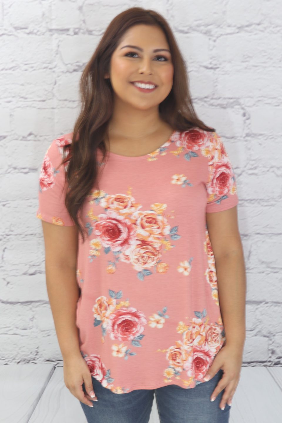 Twisted open-back floral print top Ivy and Pearl Boutique