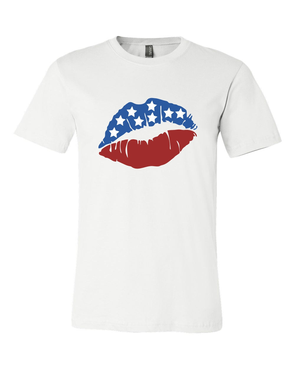 USA Lips Crew Neck Softstyle Tee Ivy and Pearl Boutique S