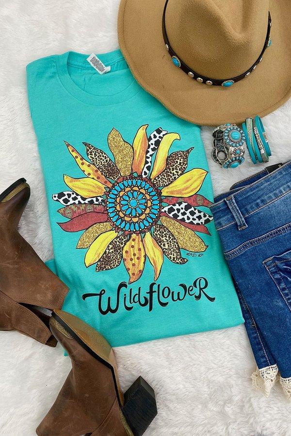Wildflower T-Shirt Ivy and Pearl Boutique M