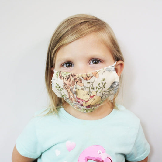 Winnie the Pooh Children's Face Mask  Ivy and Pearl Boutique
