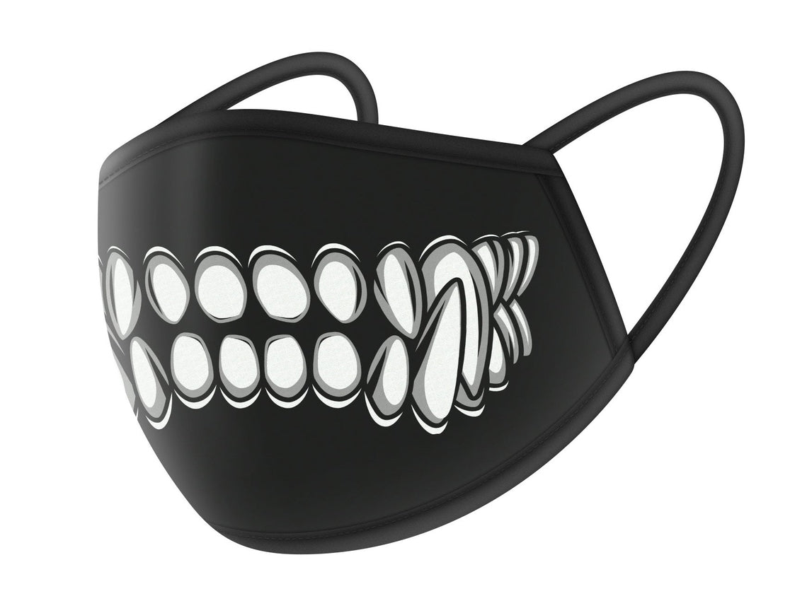Wolf teeth face mask - reusable cloth face mask Ivy and Pearl Boutique