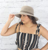 Striped tie shoulder crop top  Ivy and Pearl Boutique