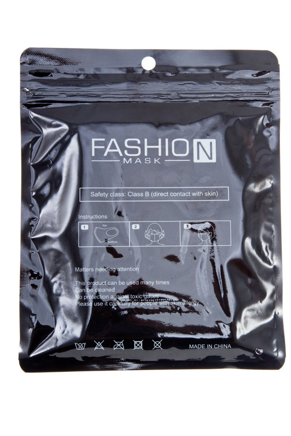Funny Zipper Face Mask - Zipper Pattern Cotton Face Mask Ivy and Pearl Boutique