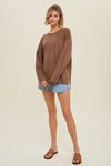 Drop shoulder sweater with side slits Sweater EE:Some   