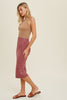 Crew neck sleeveless fitted rib tank top Tank Top Wishlist   
