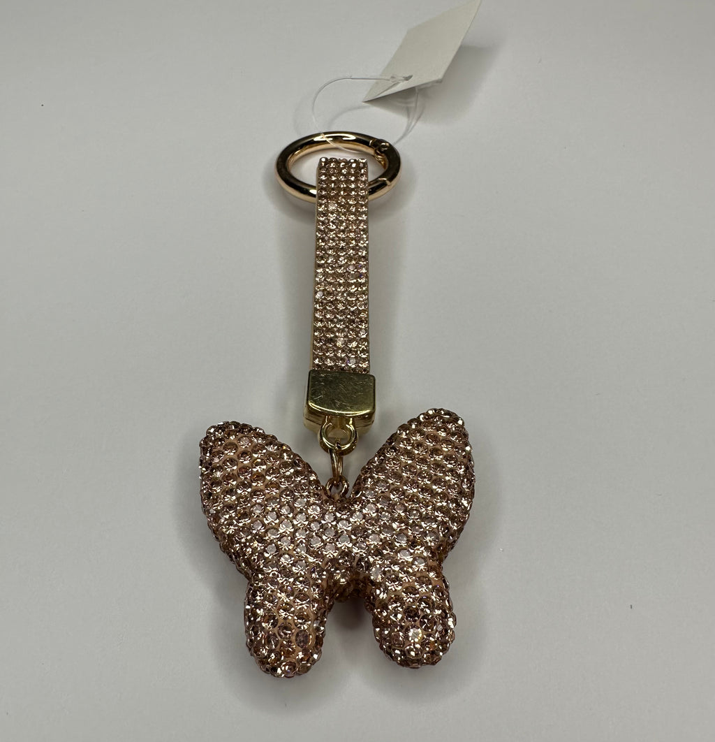 Bling butterfly keychain