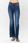 Judy Blue non-distressed hem bootcut stretchy jeans