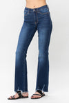 Judy Blue non-distressed hem bootcut stretchy jeans