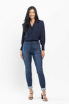 Judy Blue High waist pull on double-cuff slim jeans Jeans Judy Blue   