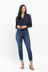 Judy Blue High waist pull on double-cuff slim jeans Jeans Judy Blue   