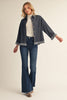 Lightweight dark denim color jacket