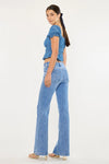 Kan Can high rise wide leg flare jeans