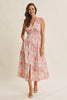 Fresh breath of Spring floral zip-front cotton midi dress