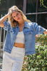Short Puff Sleeve Denim Jacket ✨