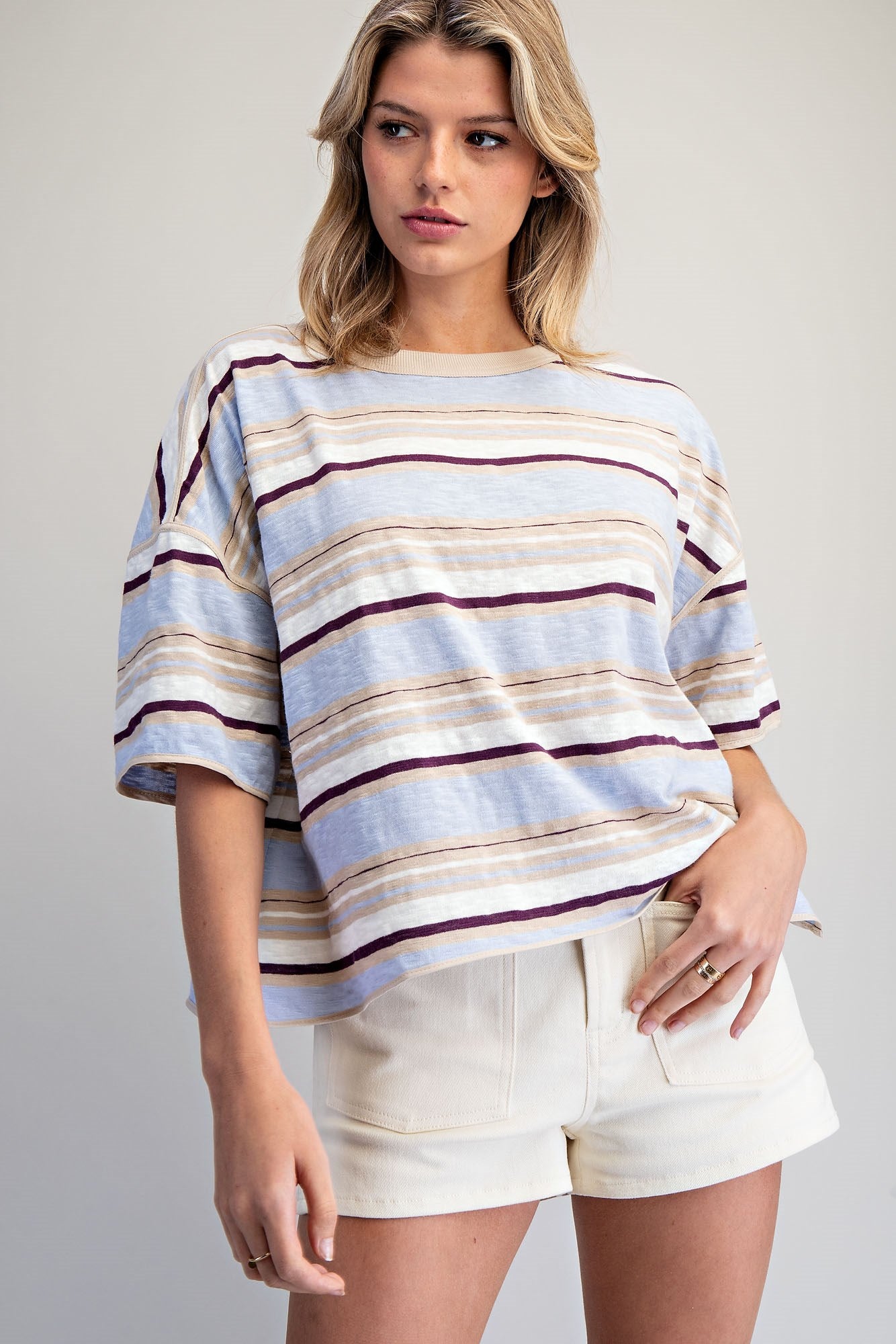 Striped Boxy T-Shirt