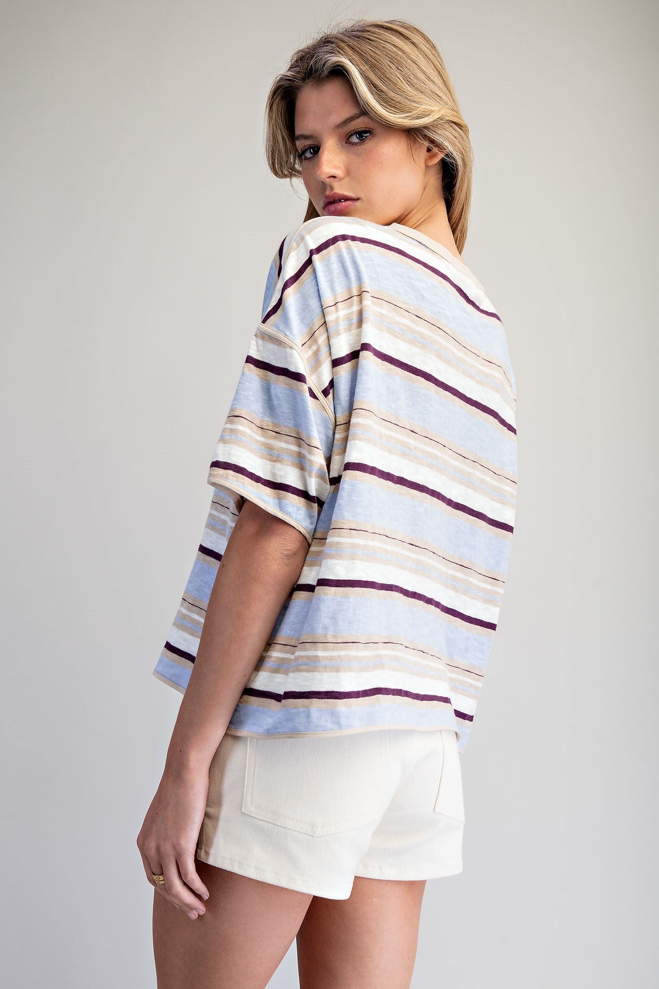 Striped Boxy T-Shirt