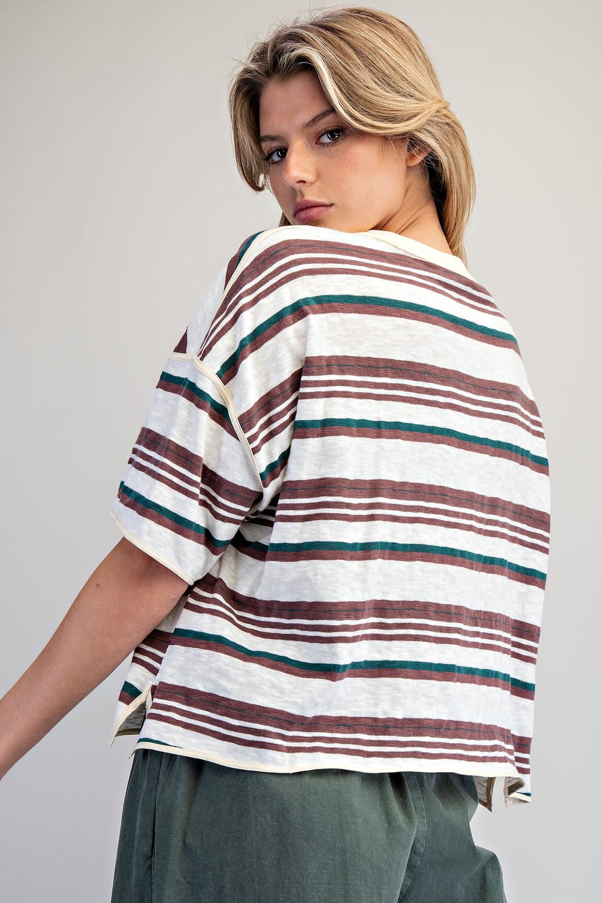 Striped Boxy T-Shirt