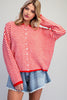 Striped button down cardigan