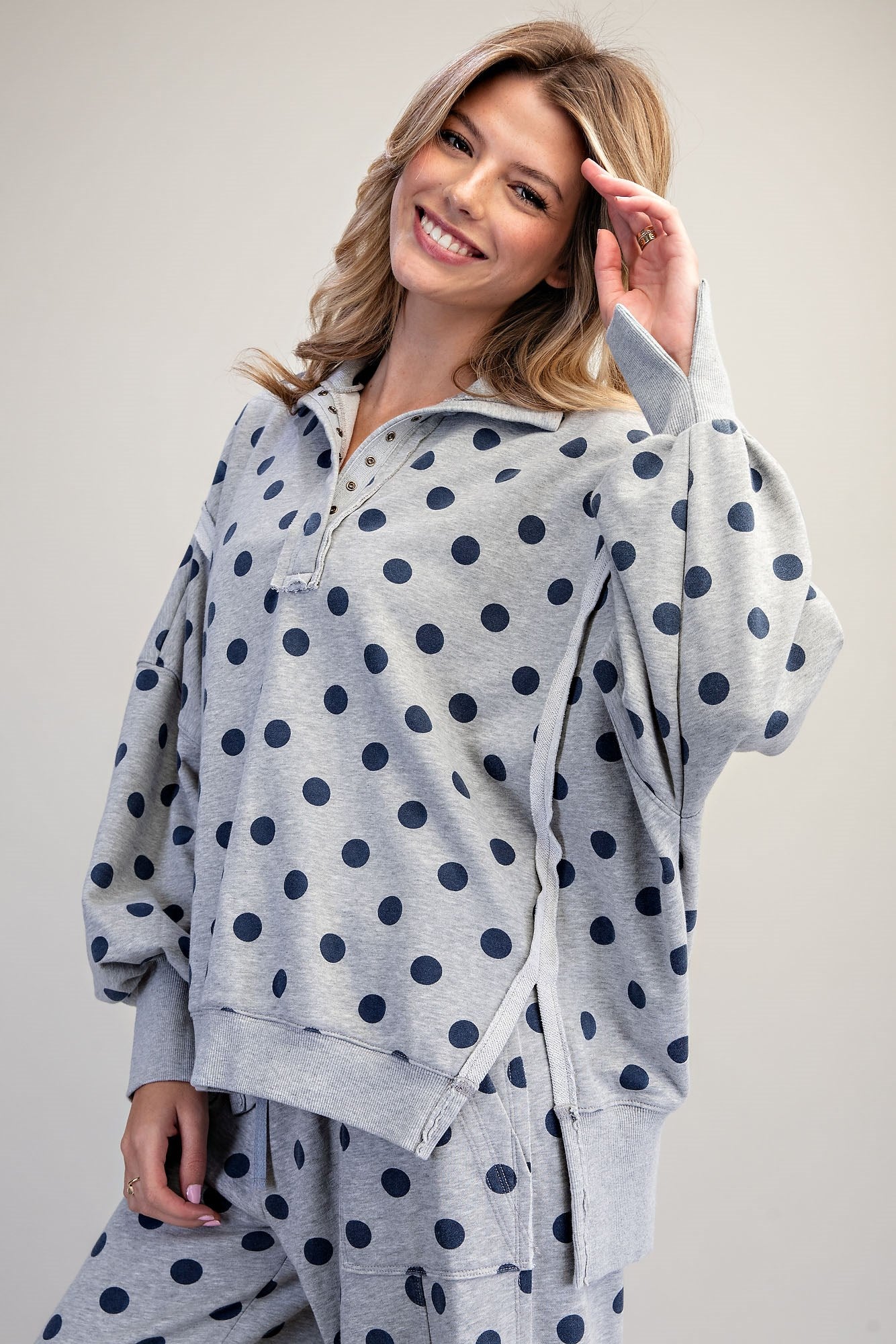 Mineral Washed Polka Dot Pullover ✨