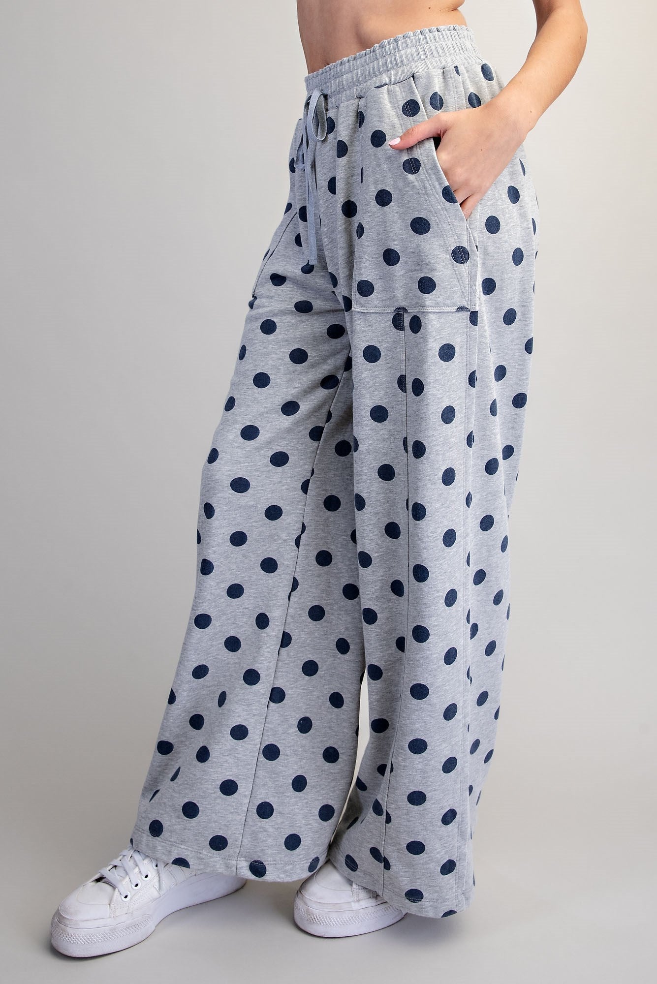 Mineral Washed Polka Dot Lounge Pants