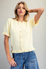 Ruffle Trim Short Sleeve Cardigan