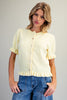 Ruffle Trim Short Sleeve Cardigan
