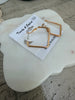 Retro square wire earrings