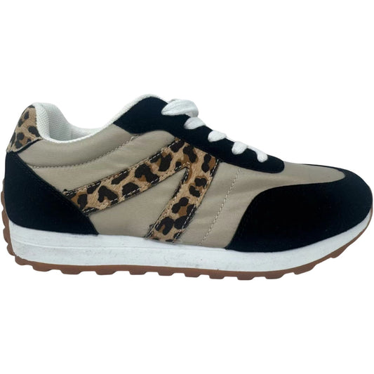 Very G "Joel" Black Leopard Print Sneakers